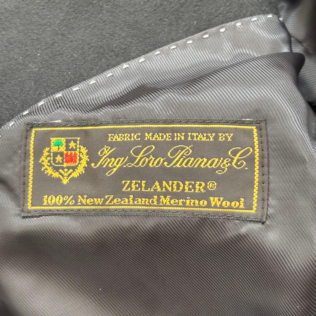 Loro Piana ロロピアーナ社製 メリノウール コート メンズLブラック