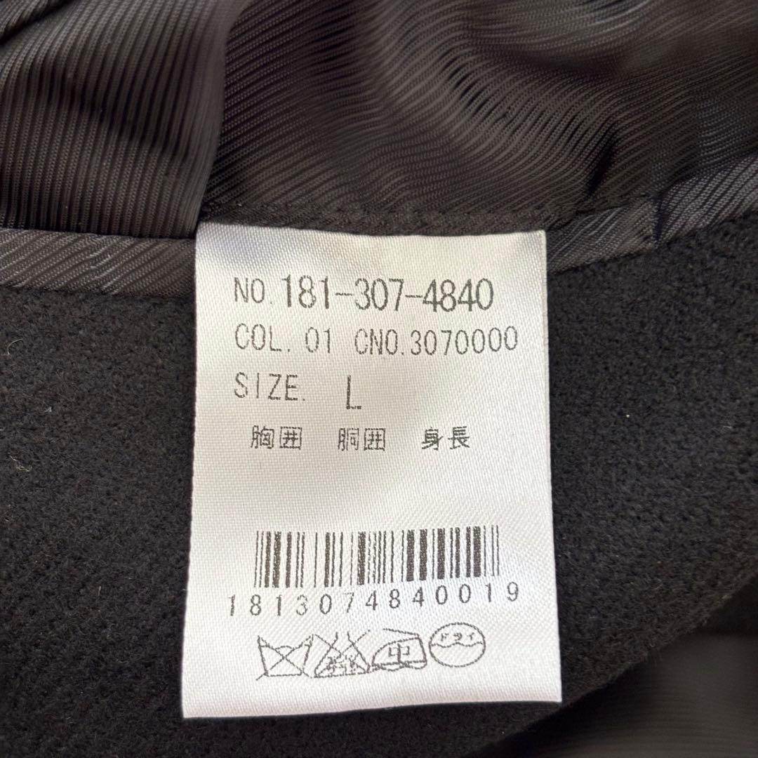 Loro Piana ロロピアーナ社製 メリノウール コート メンズLブラック