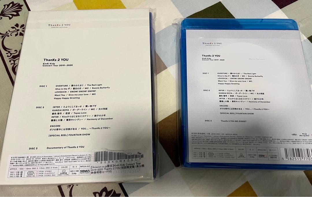 KinKi Kids ThanKs 2 YOU初回盤　通常　blu-ray