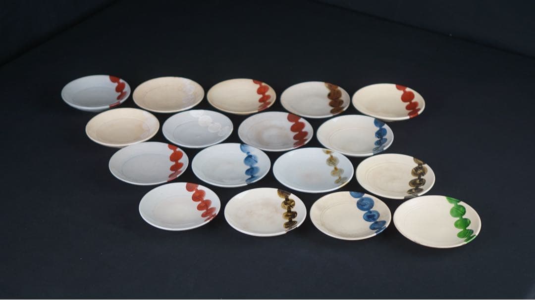 都をどり だんご皿 17客 永楽善五郎 三浦竹軒 清水六兵衛