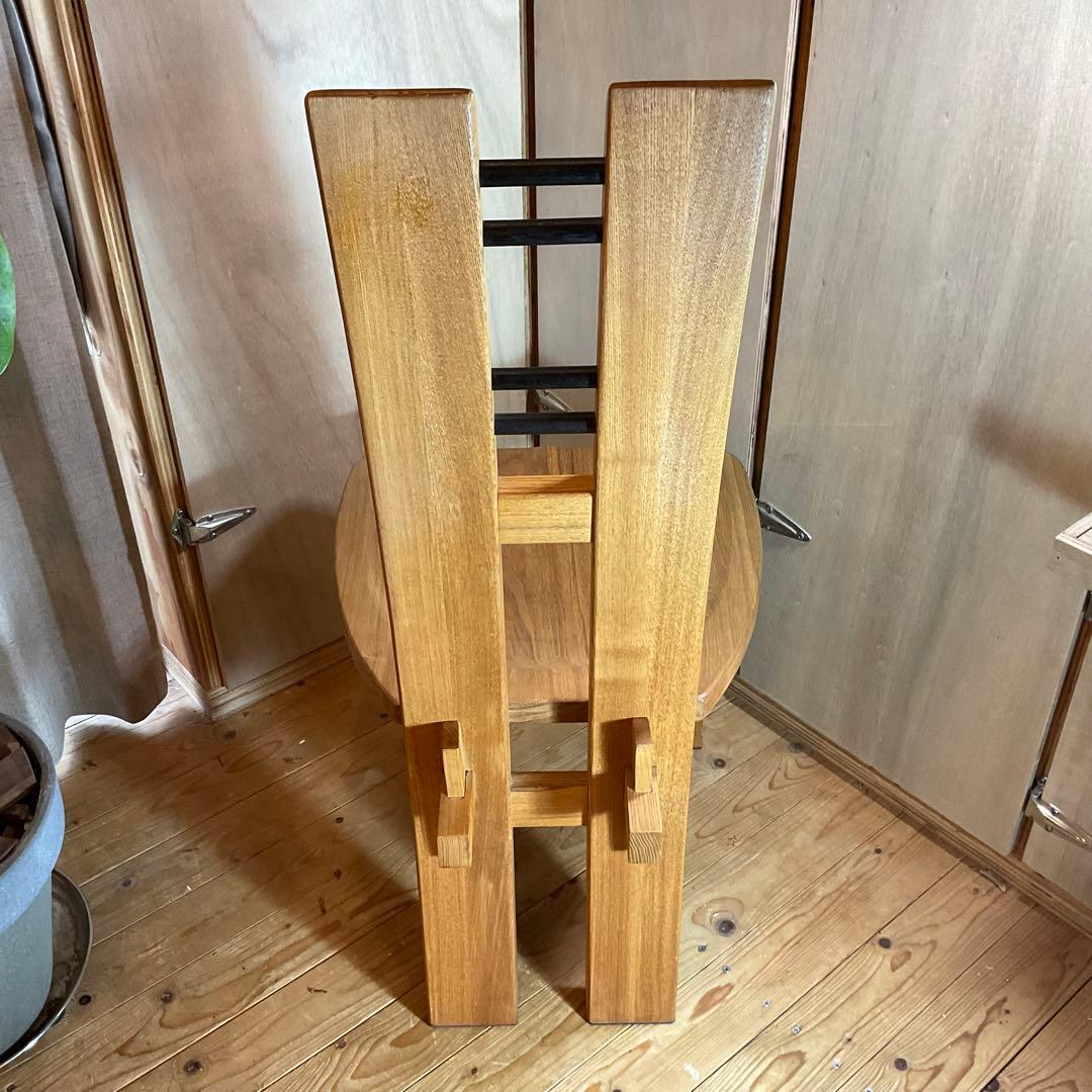 無垢材ダイニングチェア ハイバックチェア 椅子 サイドチェア 組み木