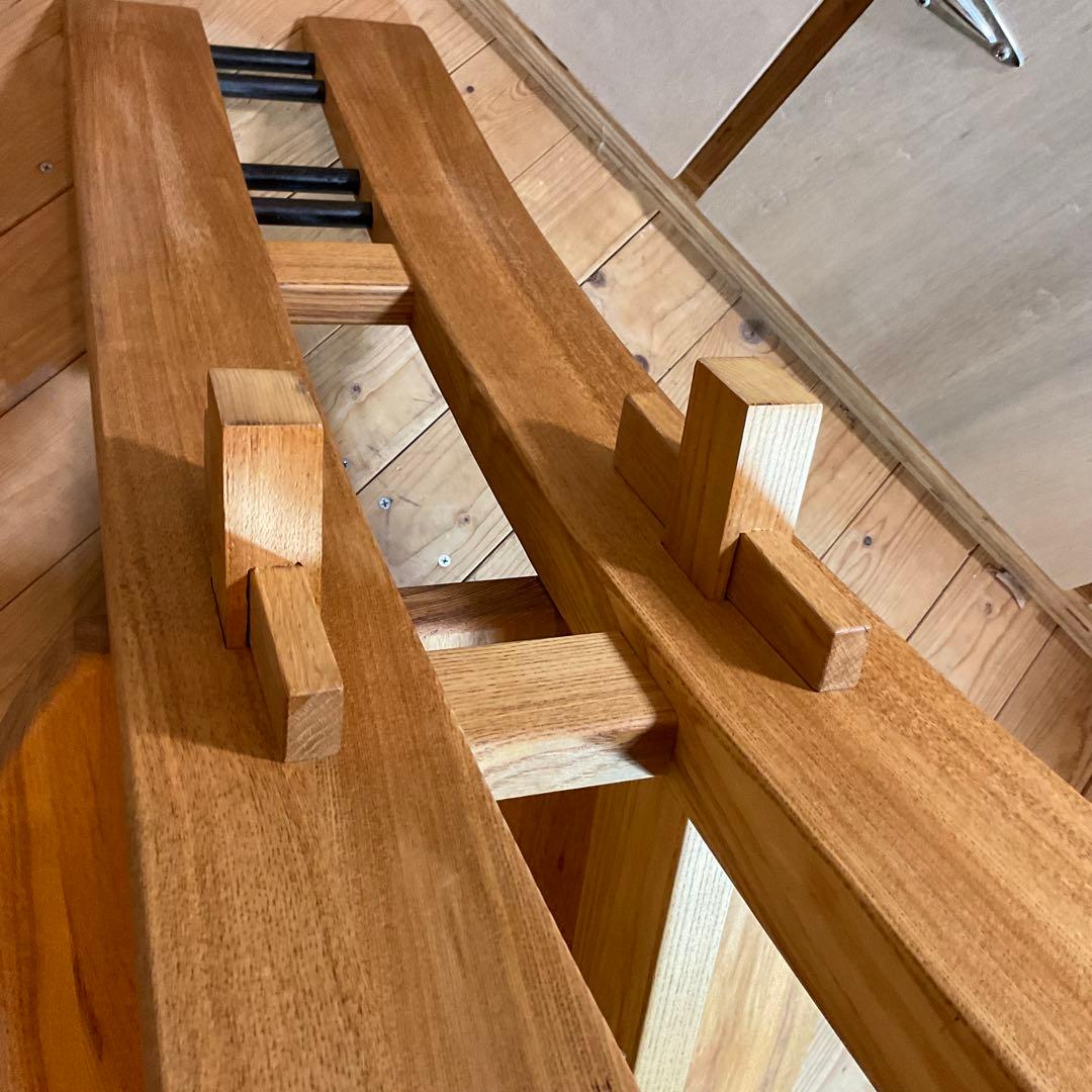 無垢材ダイニングチェア ハイバックチェア 椅子 サイドチェア 組み木