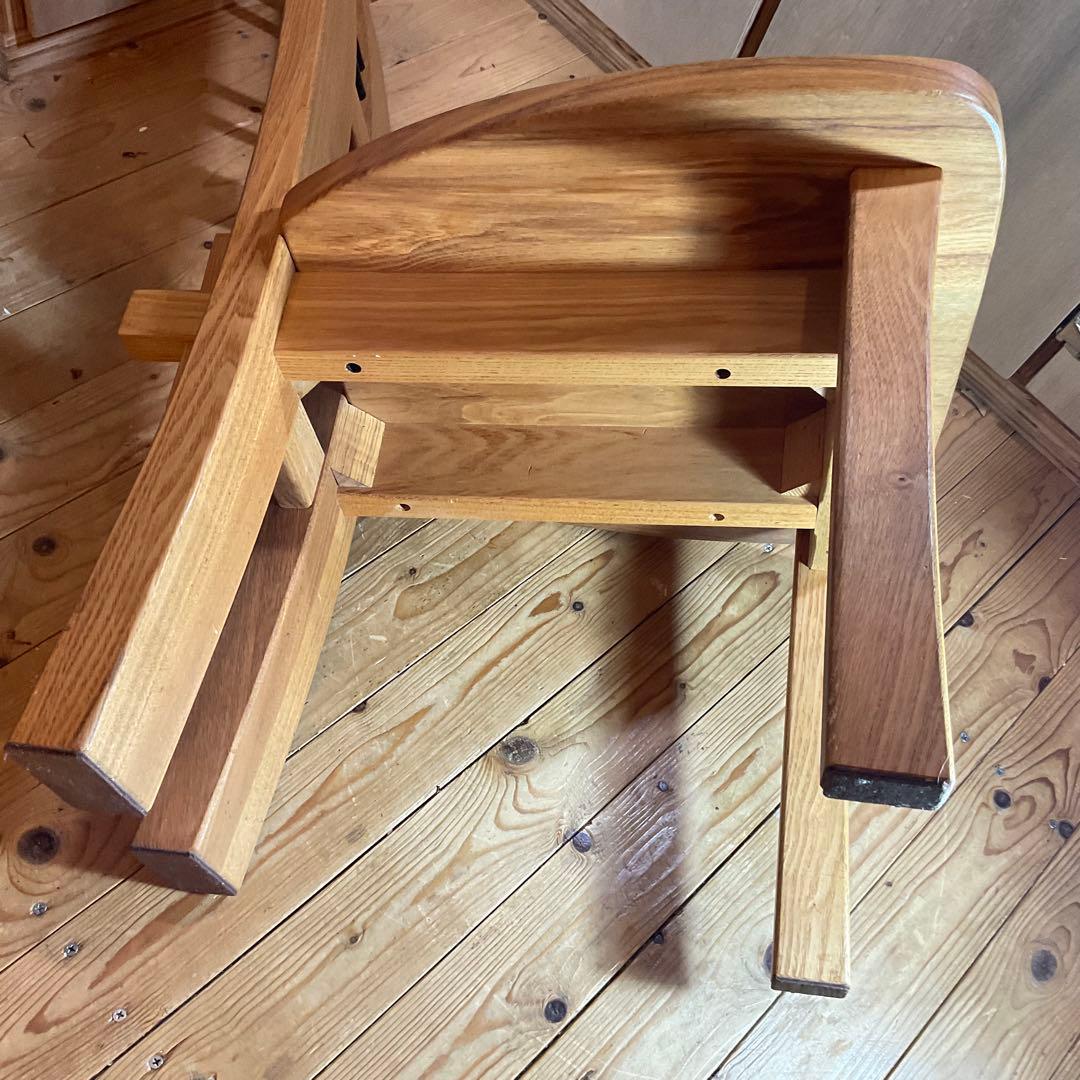 無垢材ダイニングチェア ハイバックチェア 椅子 サイドチェア 組み木