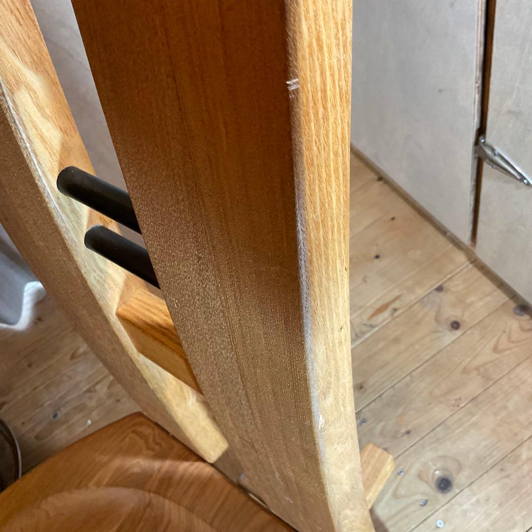 無垢材ダイニングチェア ハイバックチェア 椅子 サイドチェア 組み木