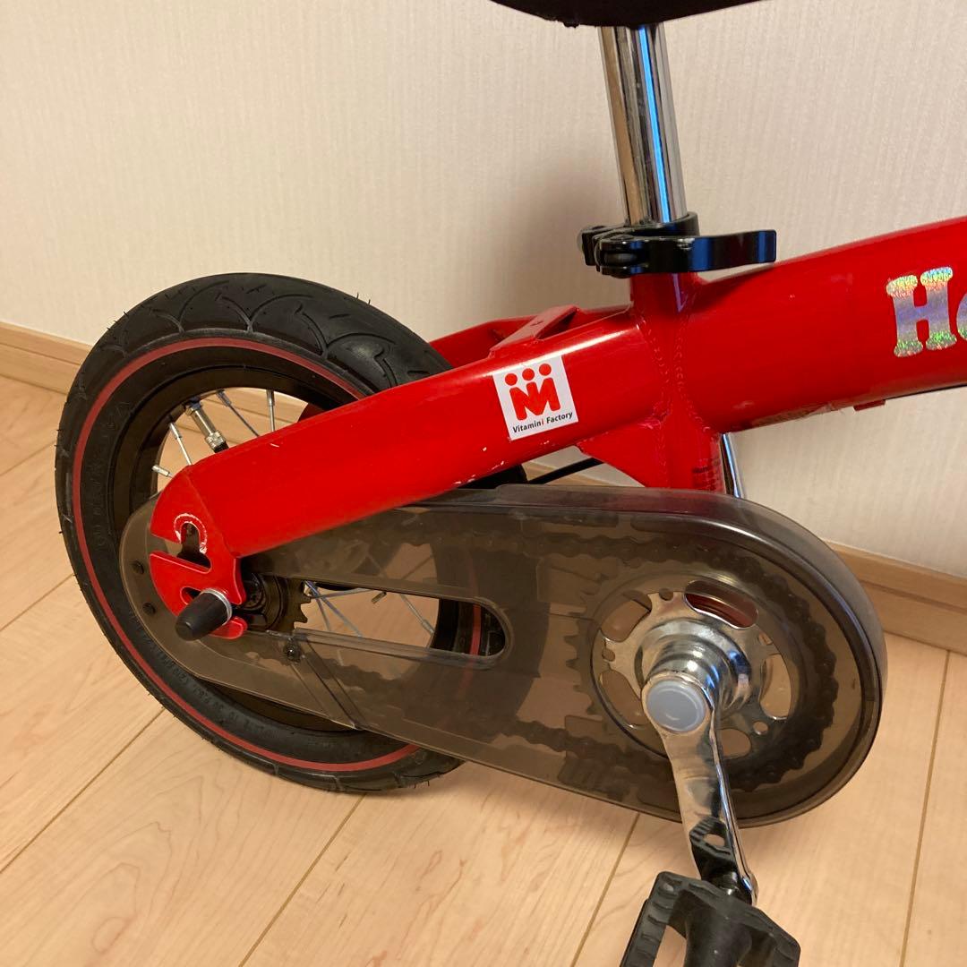 【美品】Henshin Bike 幼児用自転車 レッド12インチ
