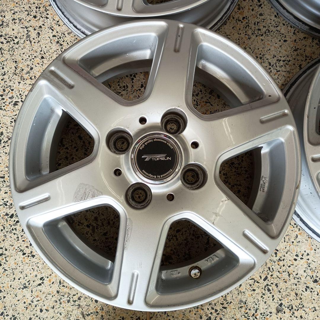 TOPRUN 13×5.00B +35 PCD100 社外アルミ4本 JWL-T