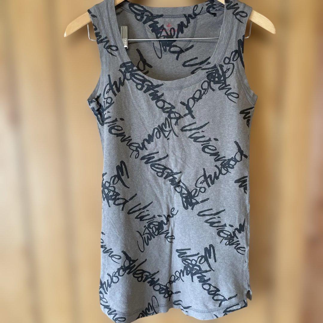 ヴィヴィアンウエストウッド ロゴプリント タンクトップ