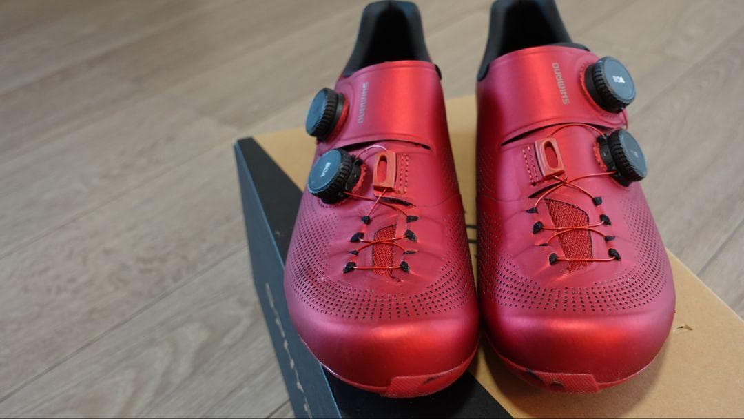 SHIMANO S-PHYRE レッドシューズ