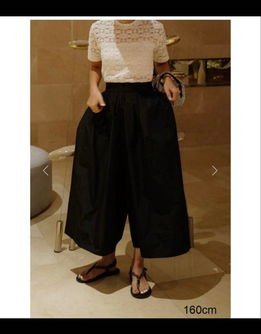 【フジノ】タグ付新品未使用　macchat メモリーキュロットパンツ