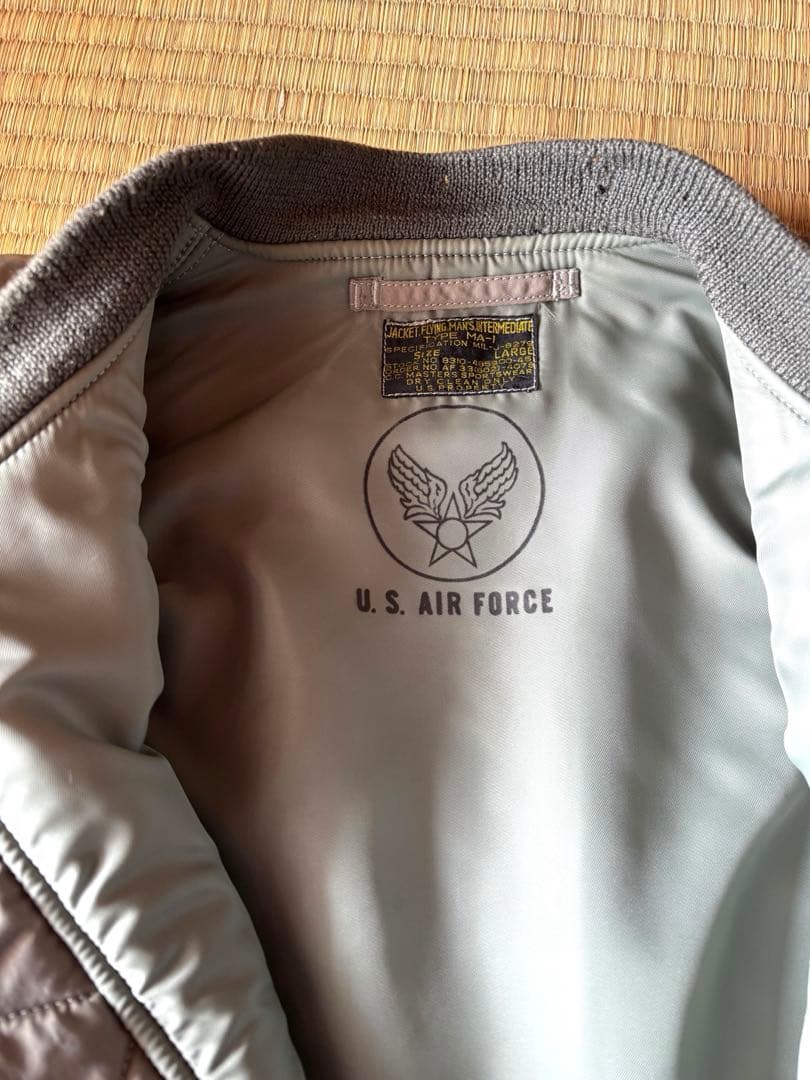 U.S. AIR FORCE MA-1 フライトジャケット カーキ