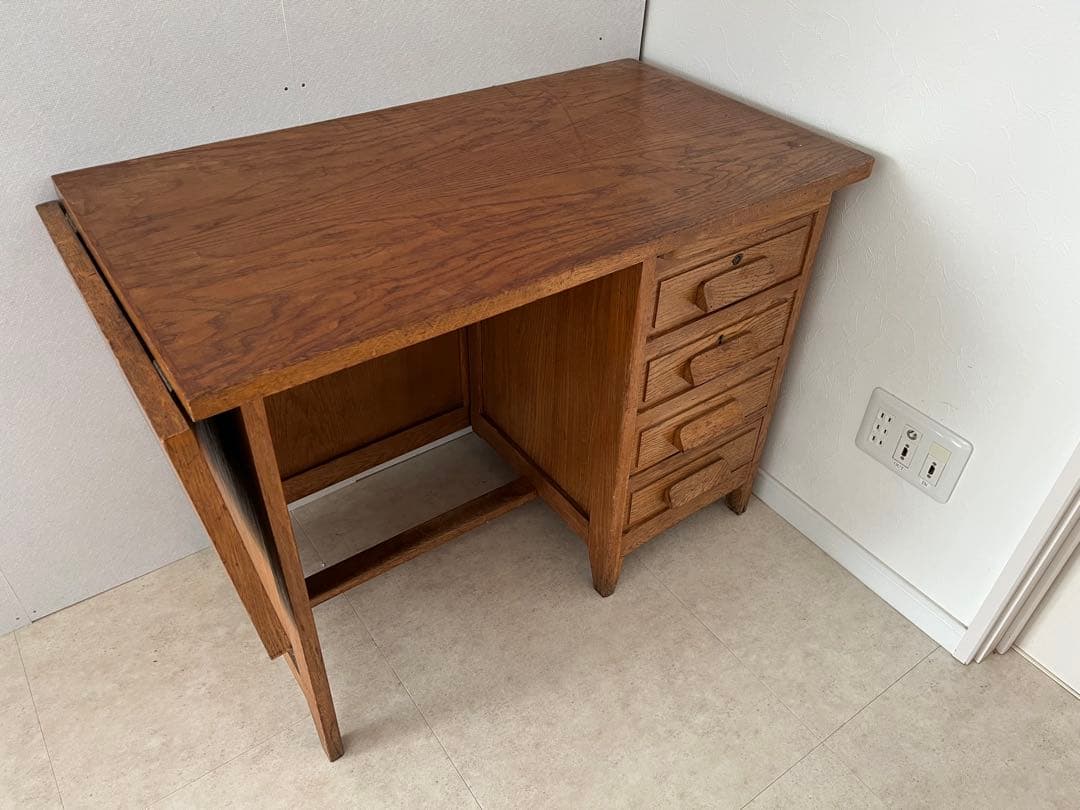 木製デスク 学習机 事務机 アンティーク テーブル