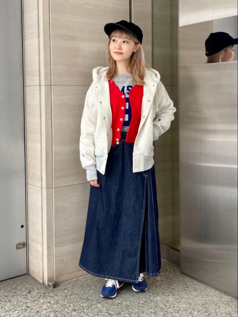 Champion BEAMS BOY 別注 リバースウィーブ　スウェットパーカー