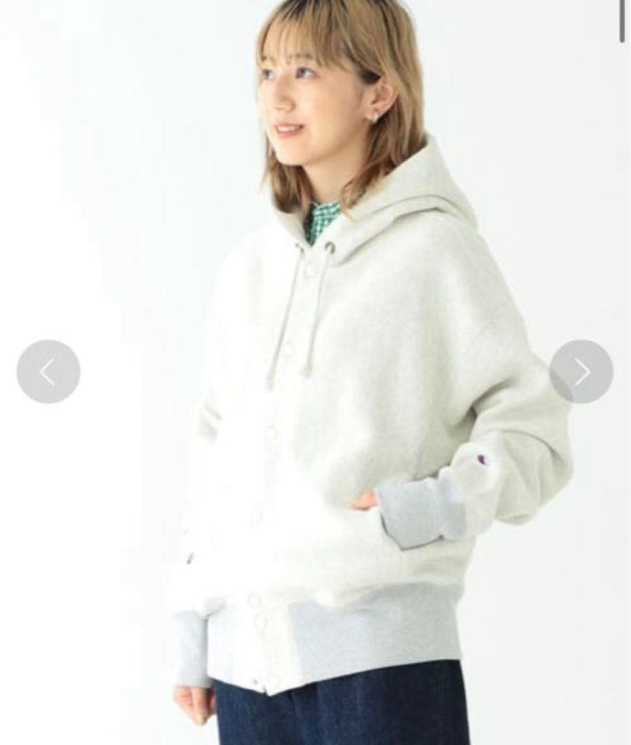 Champion BEAMS BOY 別注 リバースウィーブ　スウェットパーカー