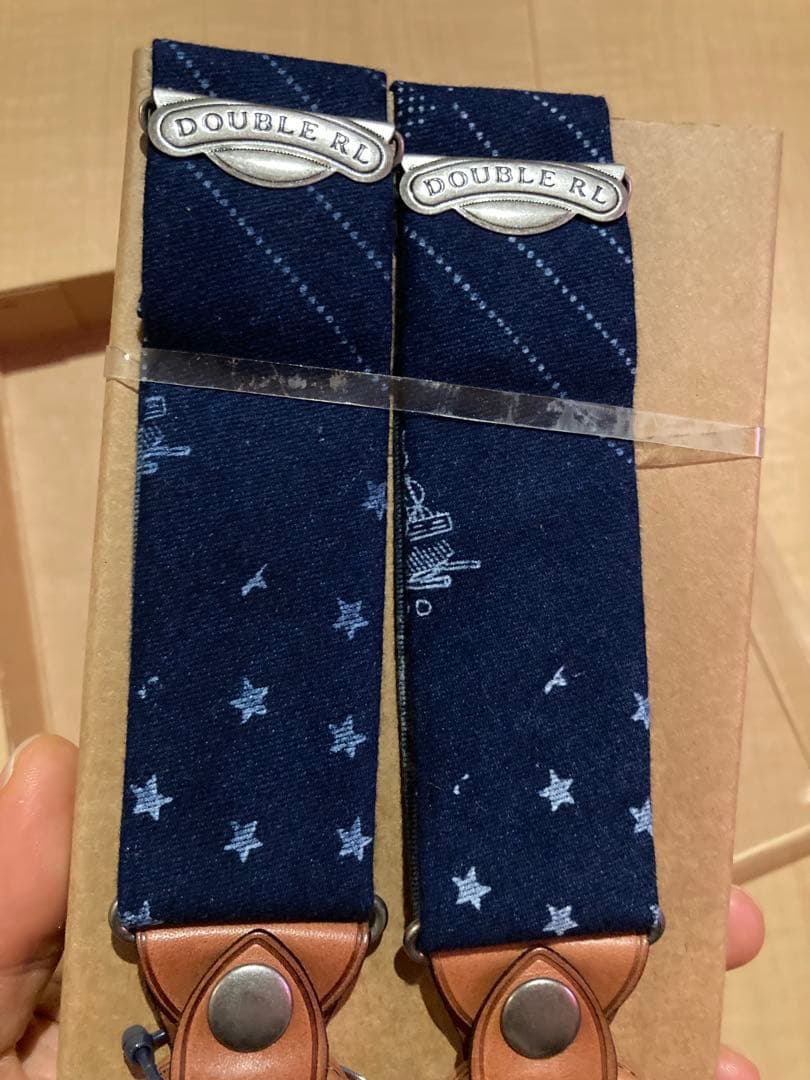 RRL サスペンダー インディゴ抜染 未使用品