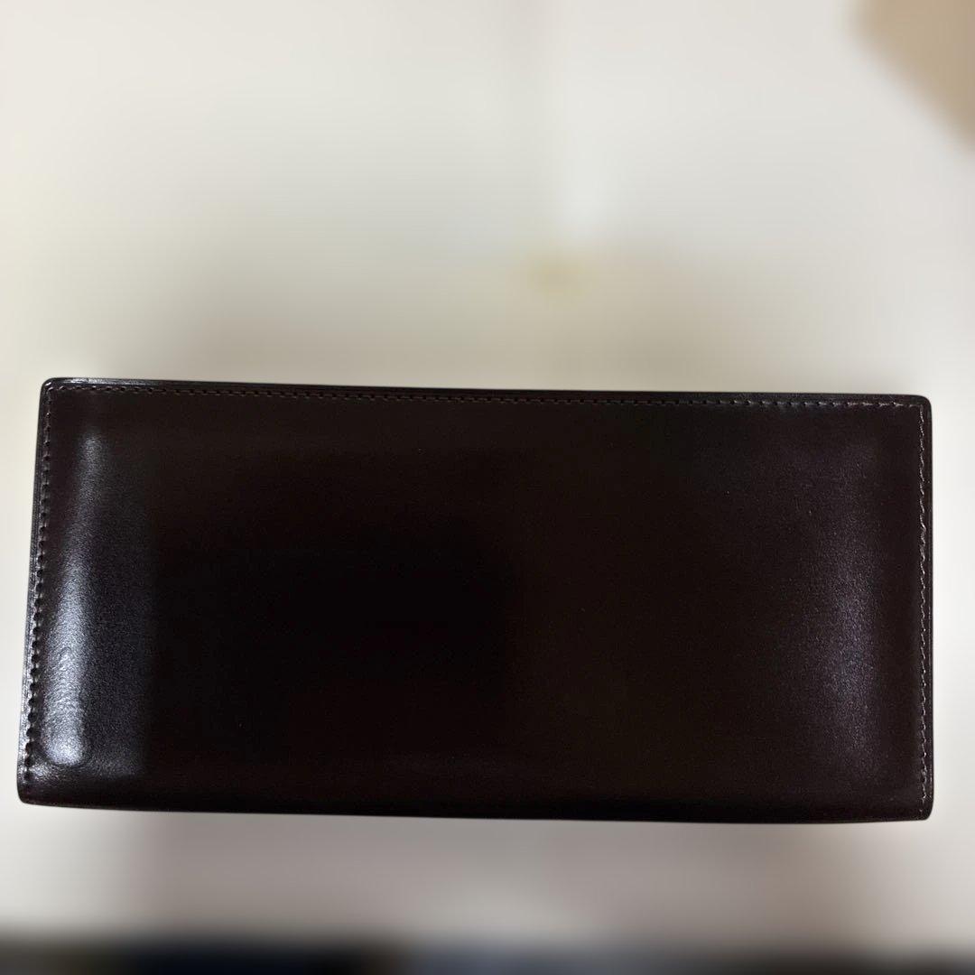 GANZO ダークブラウン 二つ折り財布