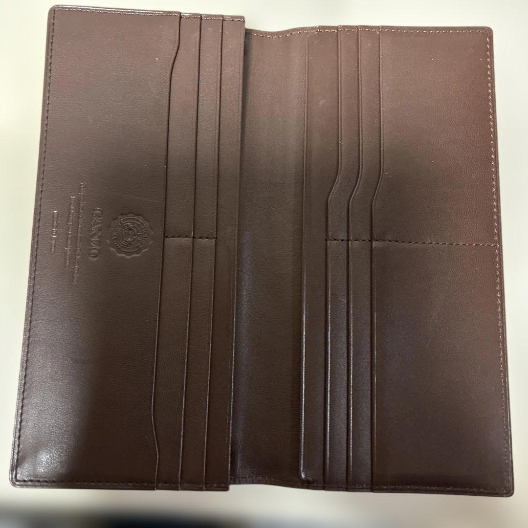 GANZO ダークブラウン 二つ折り財布