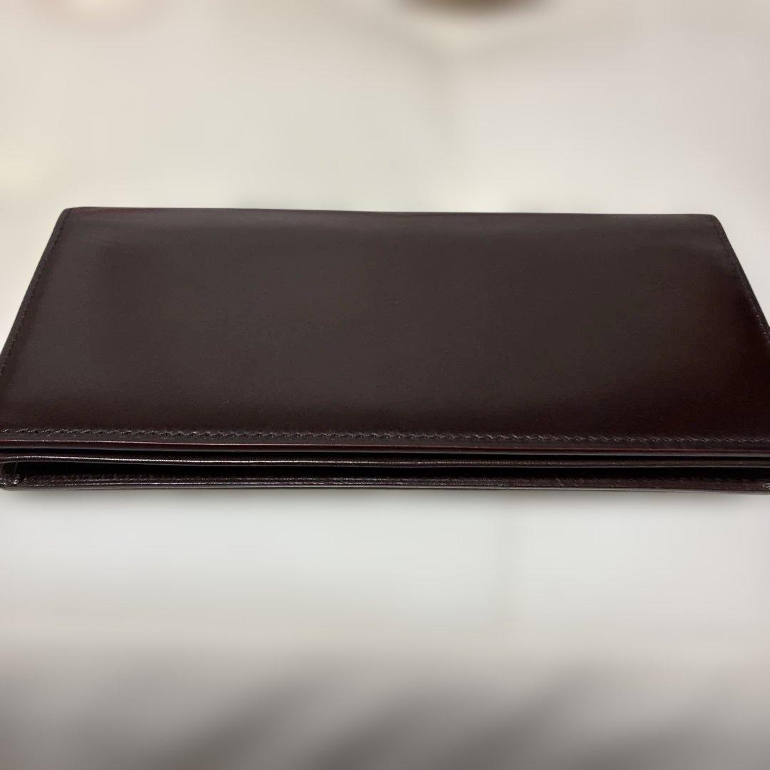 GANZO ダークブラウン 二つ折り財布