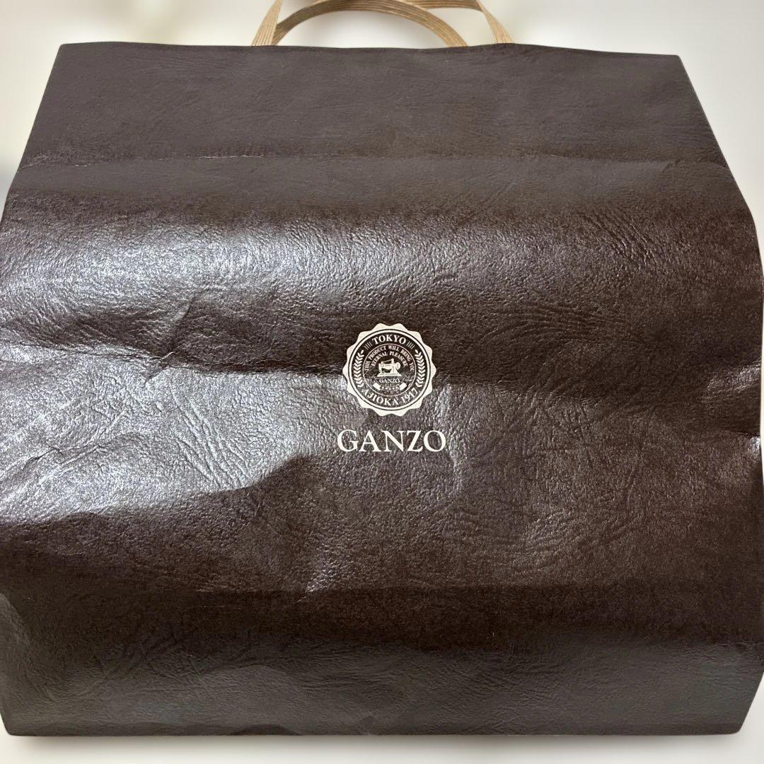 GANZO ダークブラウン 二つ折り財布