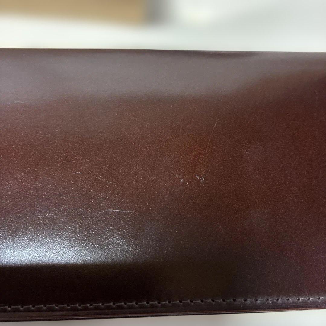 GANZO ダークブラウン 二つ折り財布