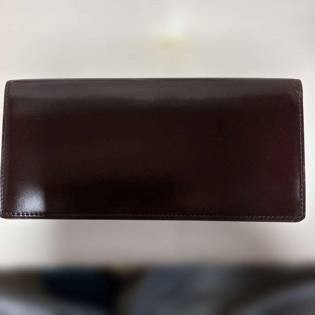 GANZO ダークブラウン 二つ折り財布