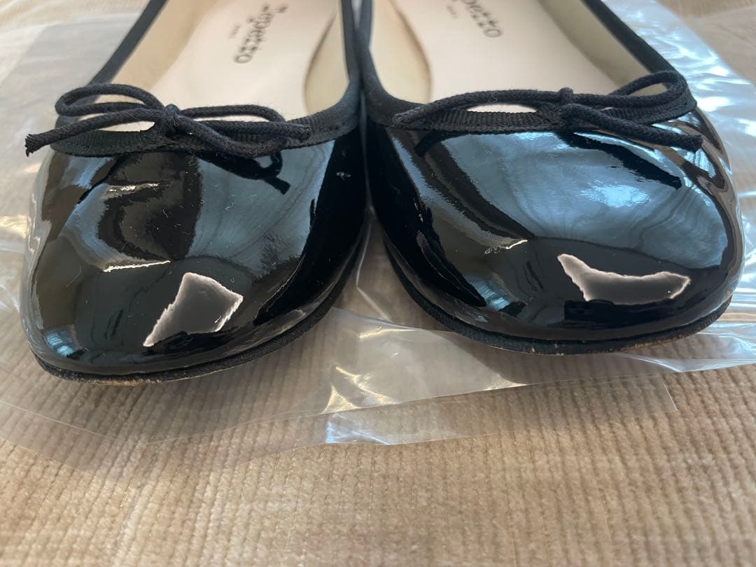 Repetto バレエシューズ エナメル 371/2 黒