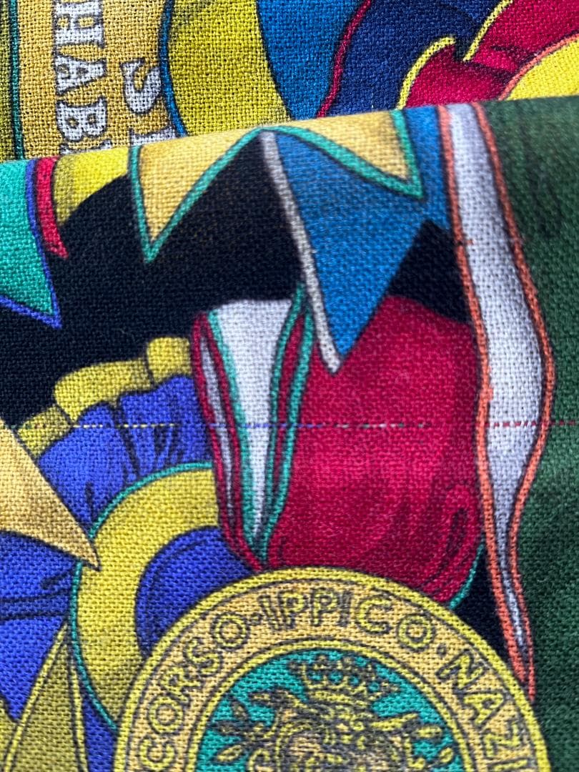 美品　GUCCI グッチ イタリア製 大判ストール ロゼット リボン柄 ブラック