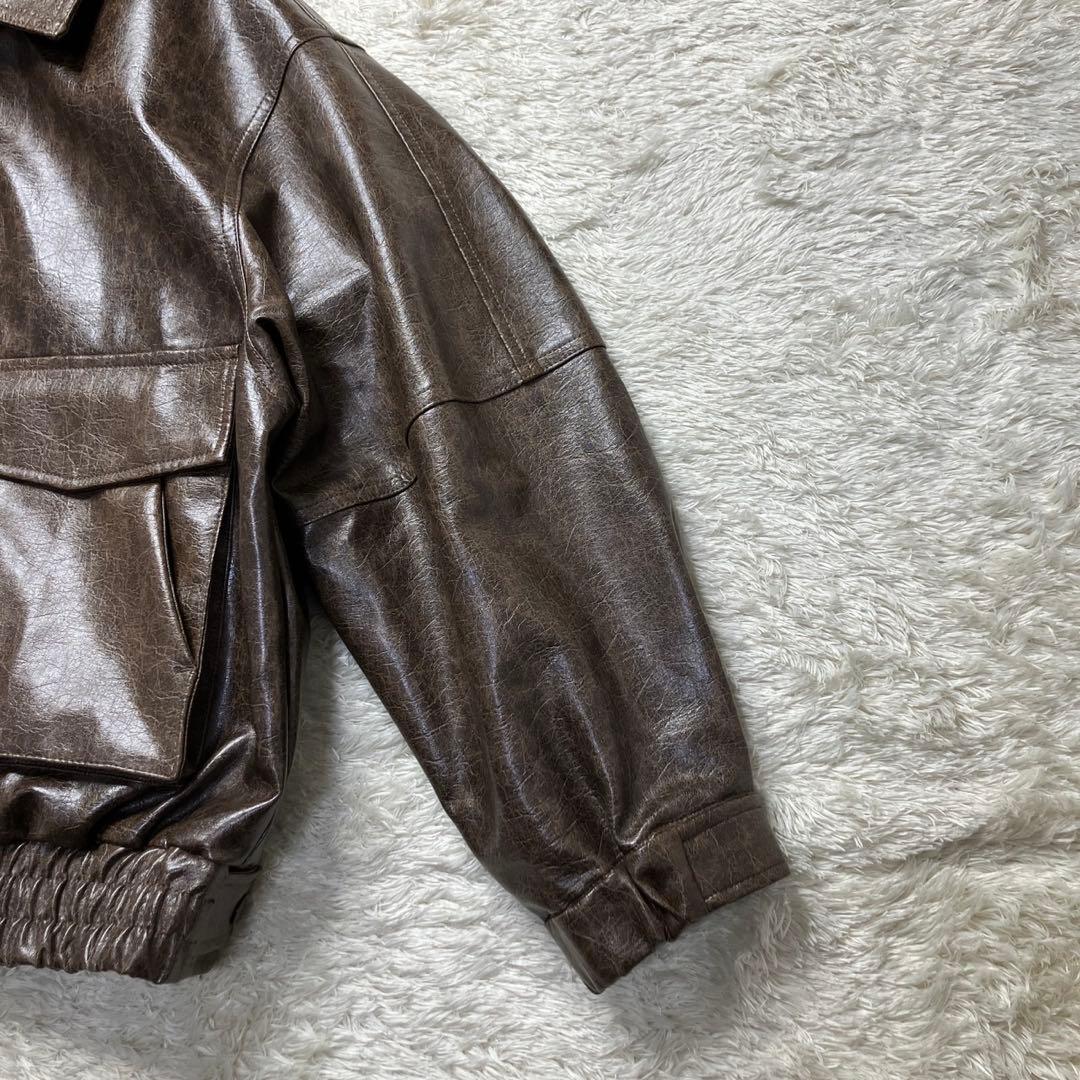 美品✨中町綾着用　SLY FAUX LEATHER ZIP UP ブルゾン