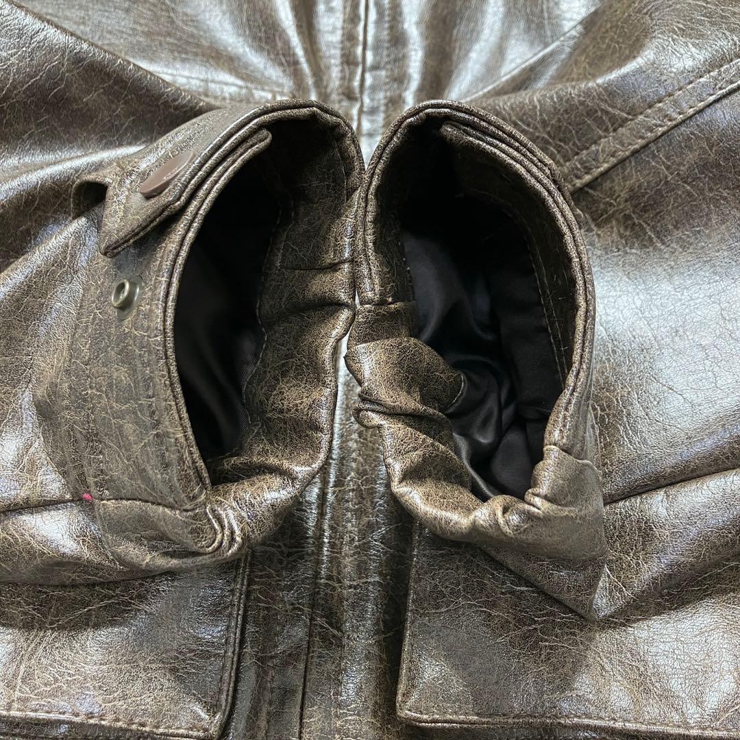 美品✨中町綾着用　SLY FAUX LEATHER ZIP UP ブルゾン