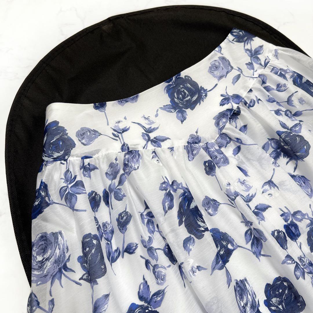 M'S GRACY エムズグレイシー ローズプリント フレアスカート 40