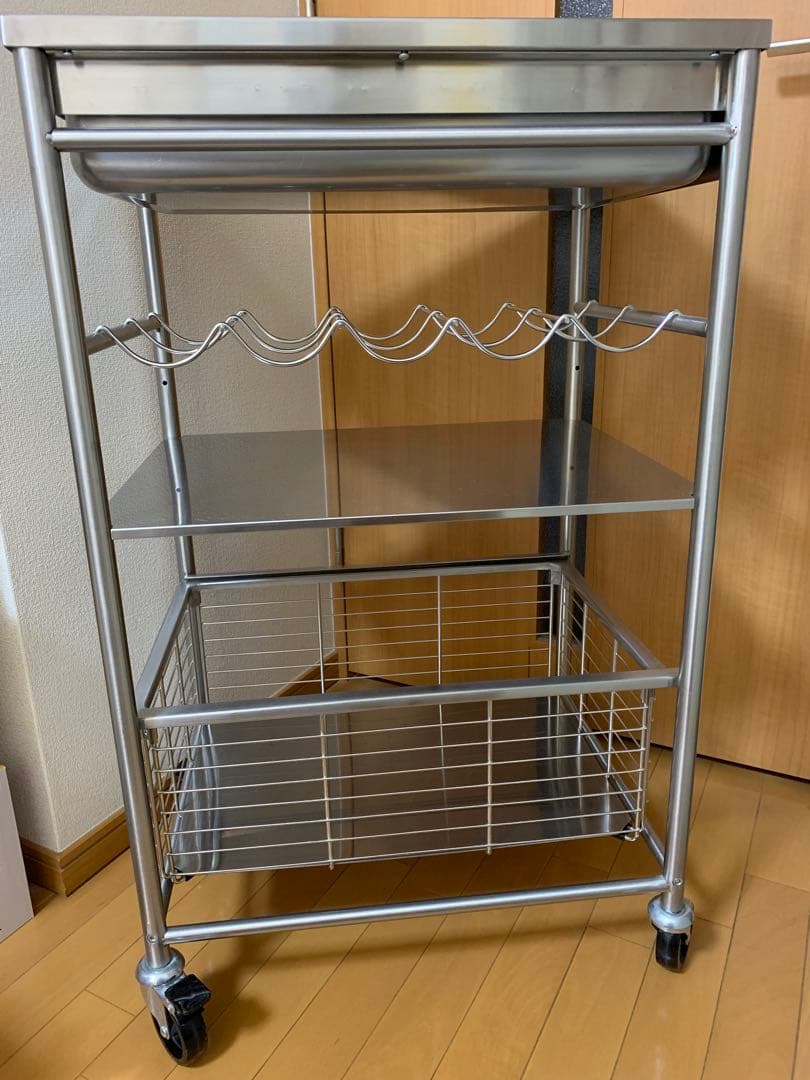 IKEA イケア　ステンレスワゴン