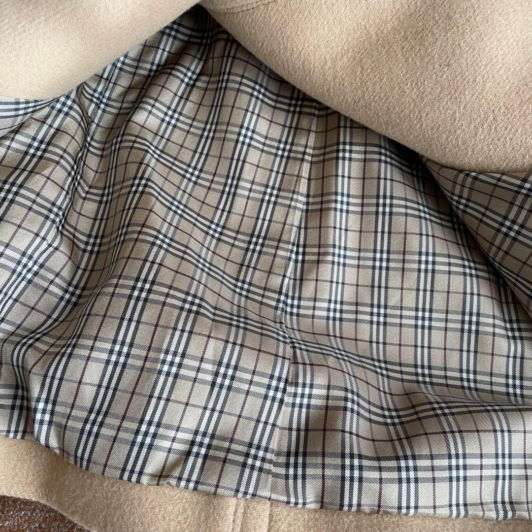 バーバリーブルーレーベル　チェック　コート