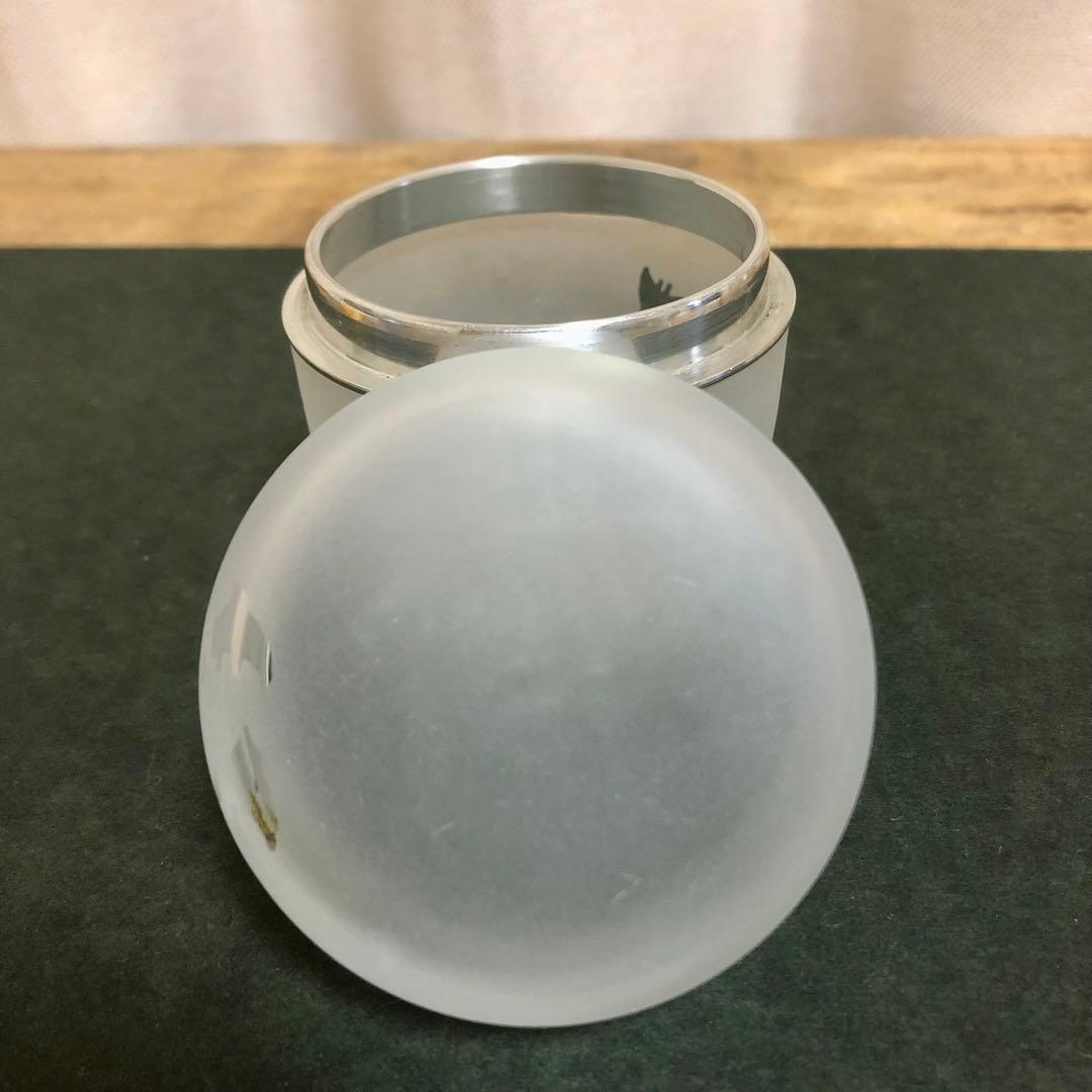 高橋直樹 波千鳥 吹きガラス棗 共箱 茶道具 義山