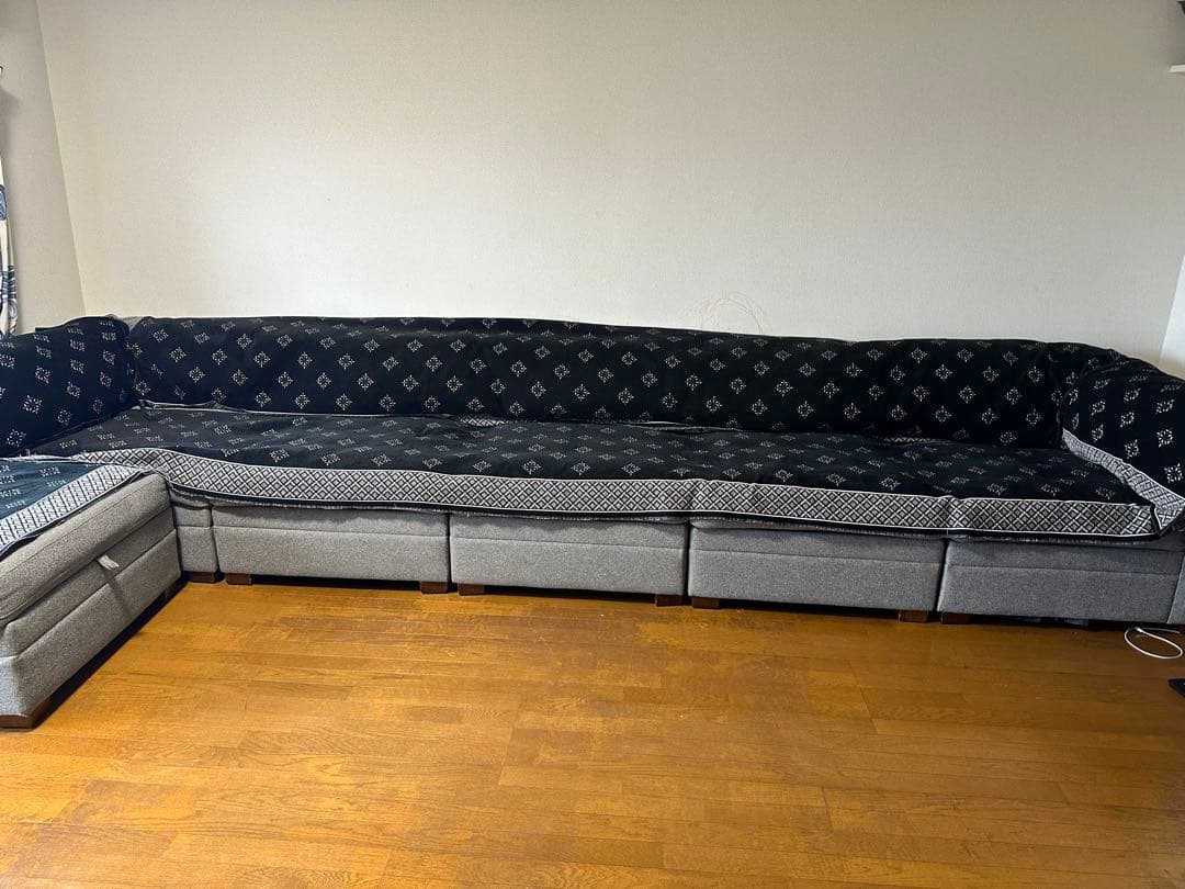 Thomasville 有効モジュラーソファ 6ピース グレー