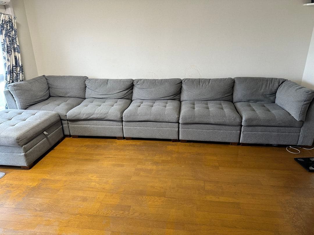 Thomasville 有効モジュラーソファ 6ピース グレー