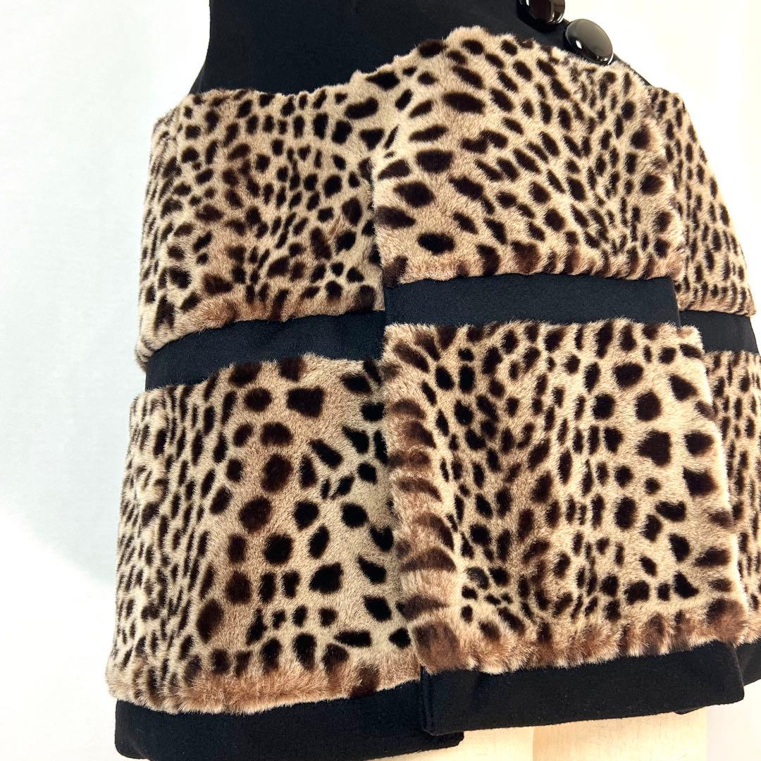 『極美品』LOUIS VUITTON ルイヴィトン　レオパード柄　ポンチョ　38