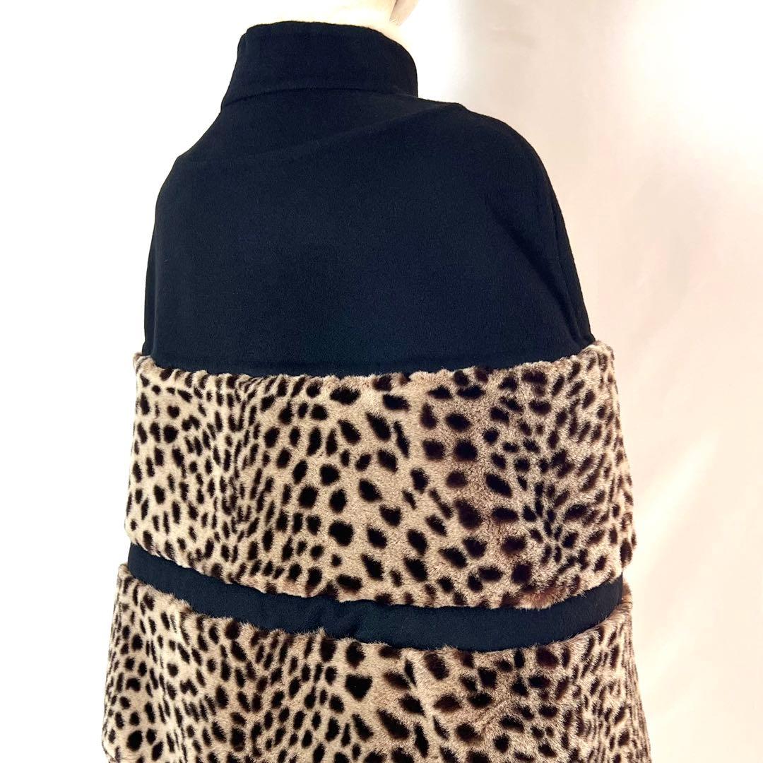 『極美品』LOUIS VUITTON ルイヴィトン　レオパード柄　ポンチョ　38