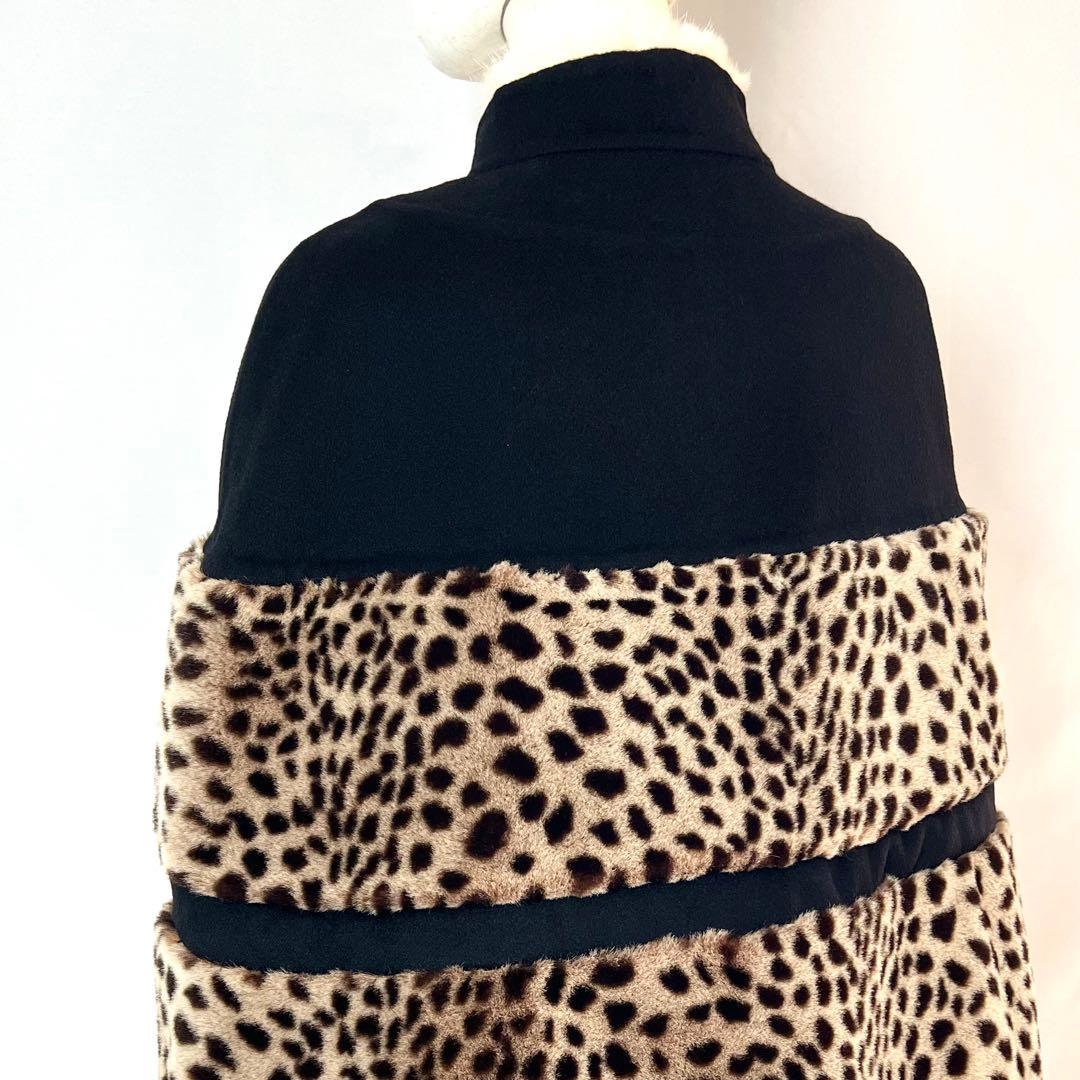 『極美品』LOUIS VUITTON ルイヴィトン　レオパード柄　ポンチョ　38