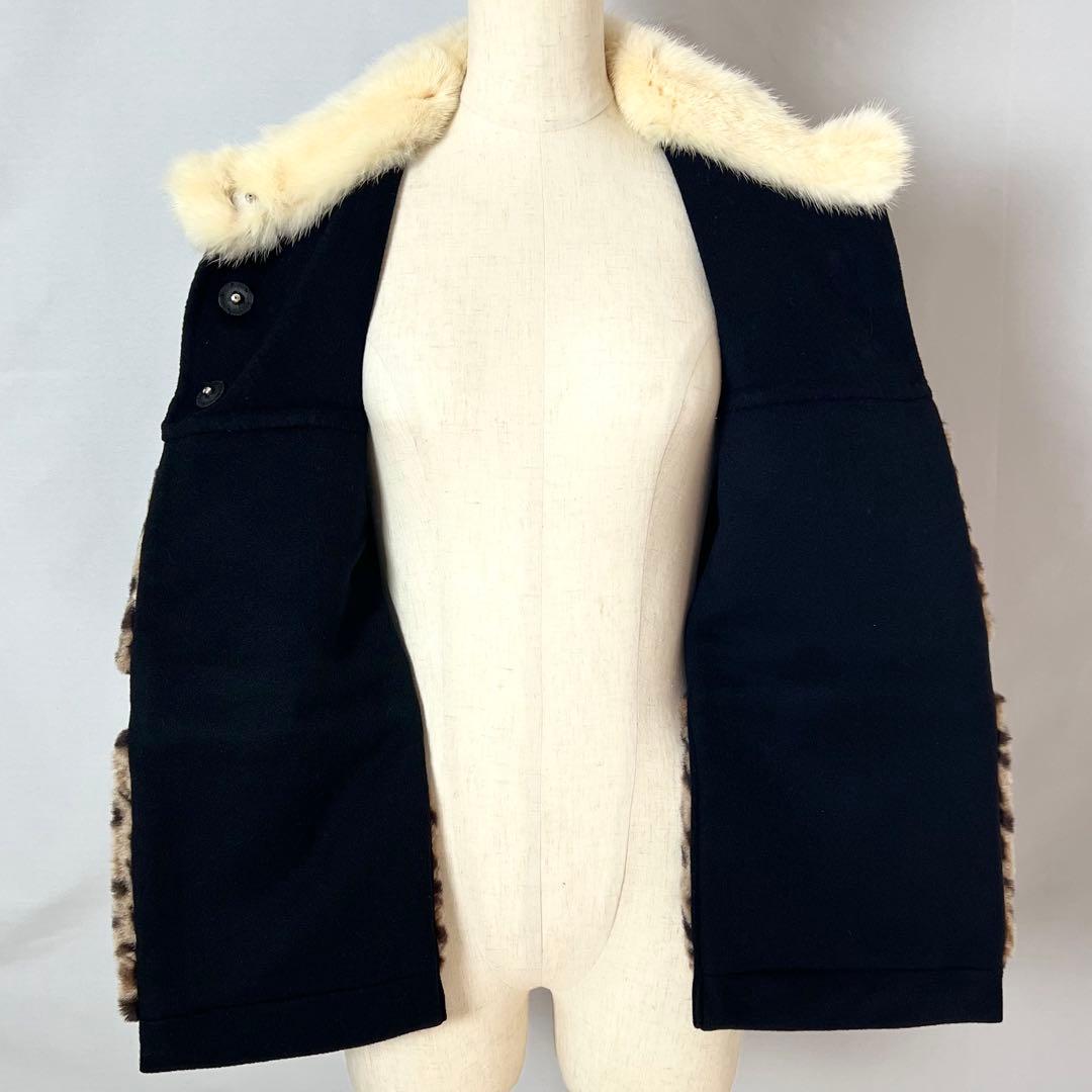 『極美品』LOUIS VUITTON ルイヴィトン　レオパード柄　ポンチョ　38