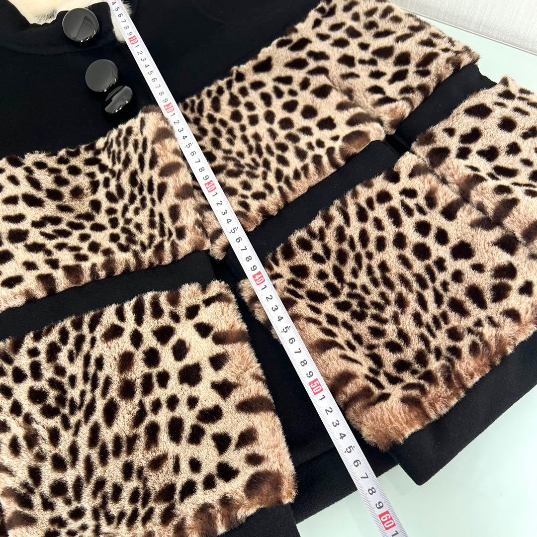 『極美品』LOUIS VUITTON ルイヴィトン　レオパード柄　ポンチョ　38