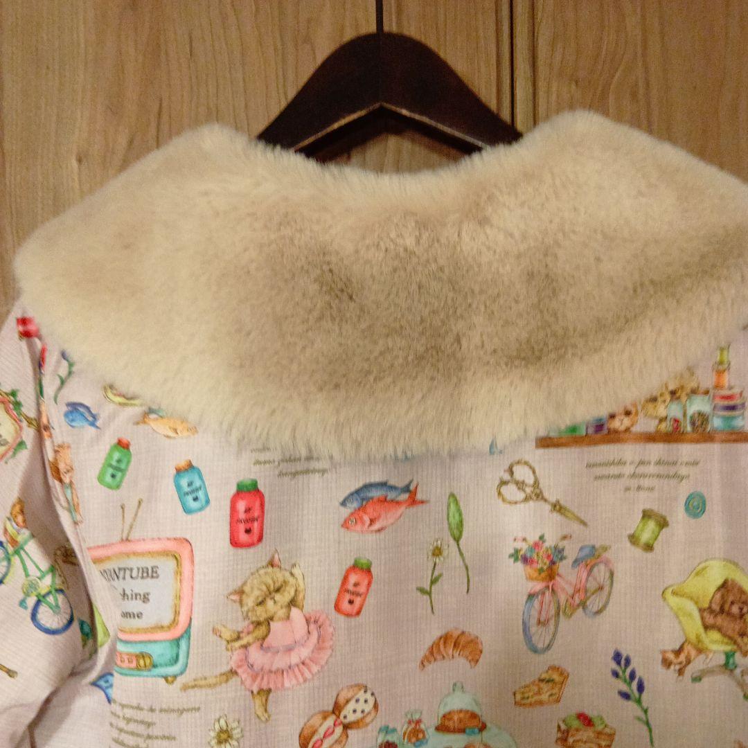 yukiemon　4ニャンズ　4way　キルティングロングコート