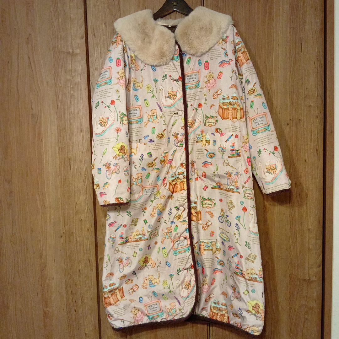 yukiemon　4ニャンズ　4way　キルティングロングコート