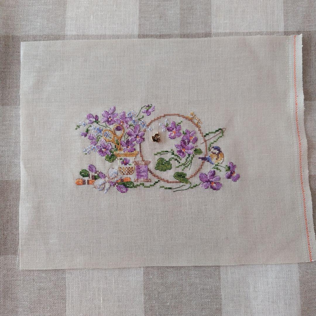 専用　クロスステッチ完成品　３点