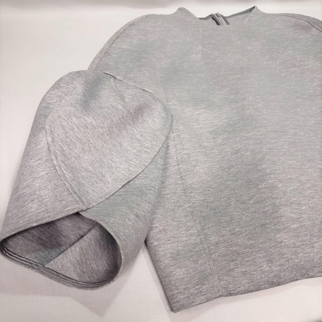 ヘイヴ HEVE チューリップボンディングブラウス グレー