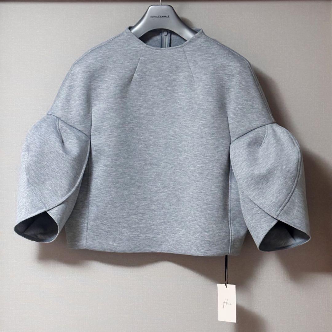 ヘイヴ HEVE チューリップボンディングブラウス グレー