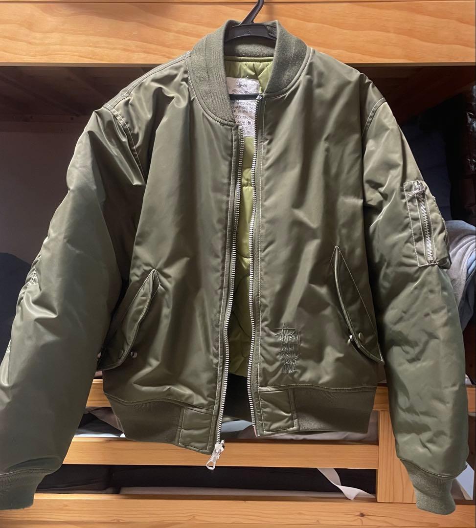 希少STUSSY BUILT REVERSIBLE BOMBER JACKET