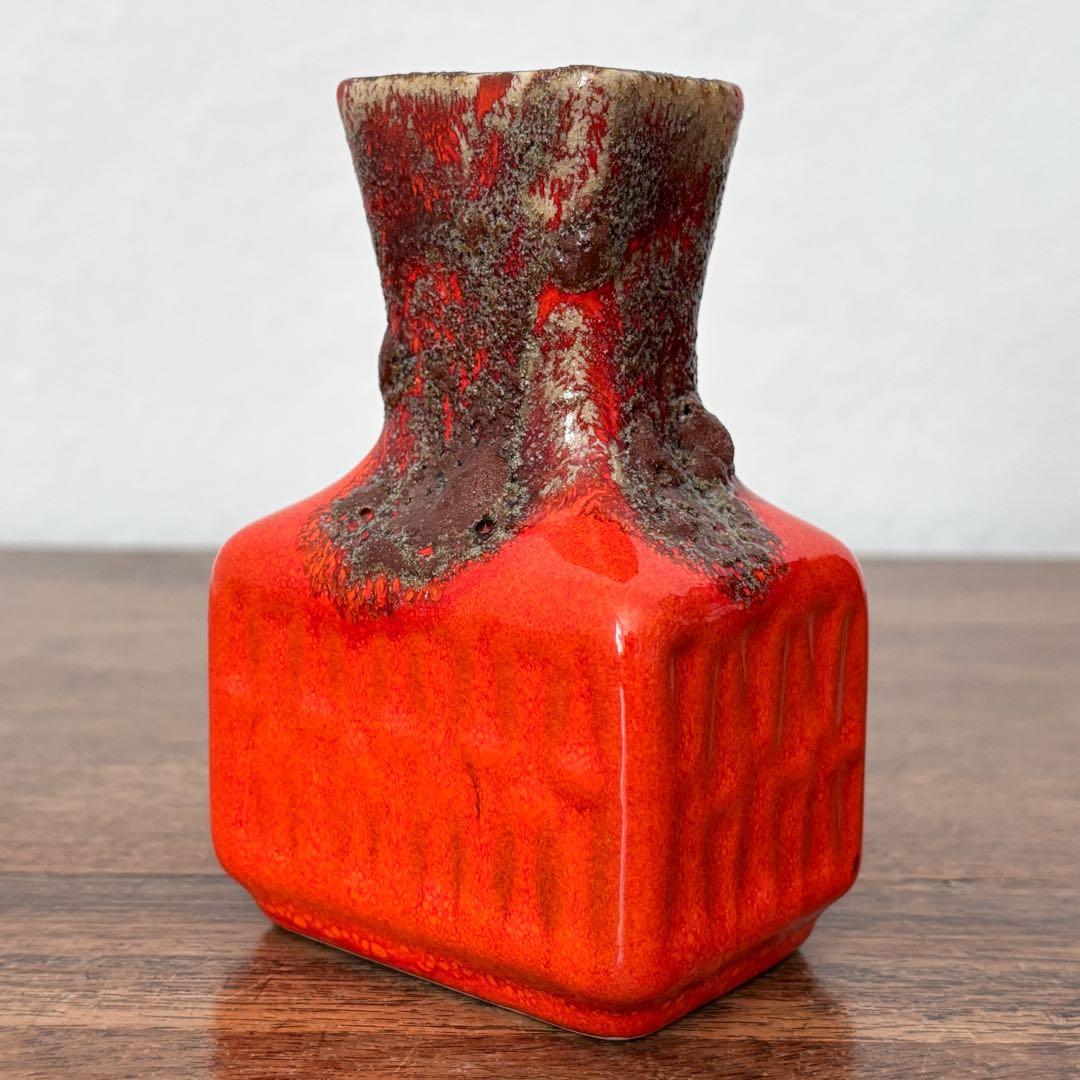【ドイツ Stein Keramikの小さな花瓶】Fat Lava 410