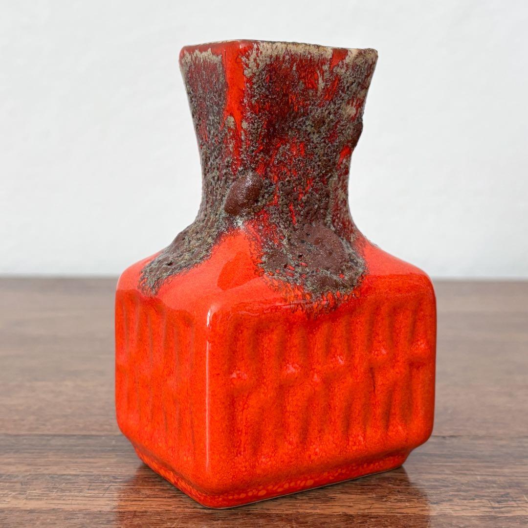 【ドイツ Stein Keramikの小さな花瓶】Fat Lava 410