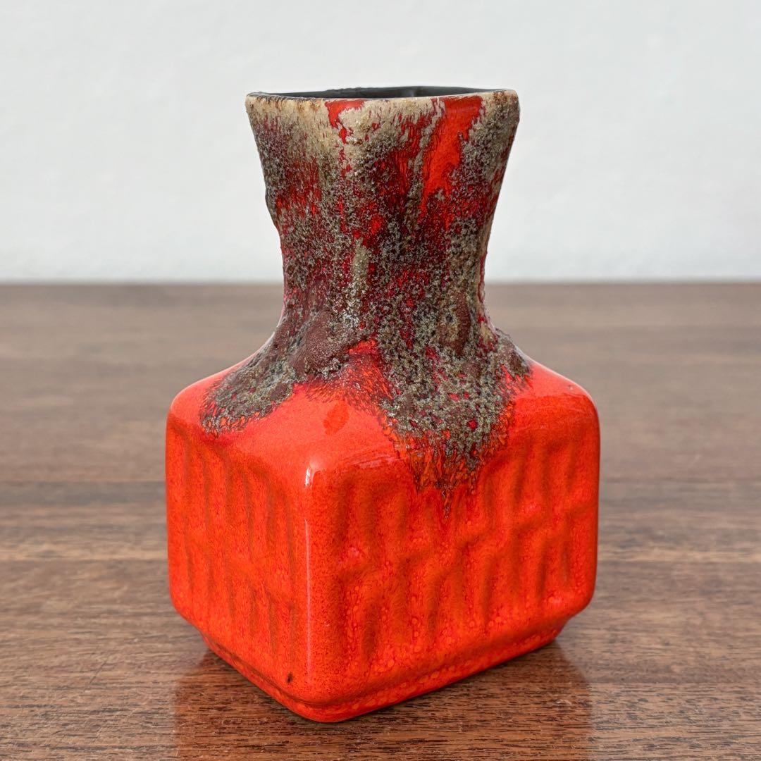【ドイツ Stein Keramikの小さな花瓶】Fat Lava 410