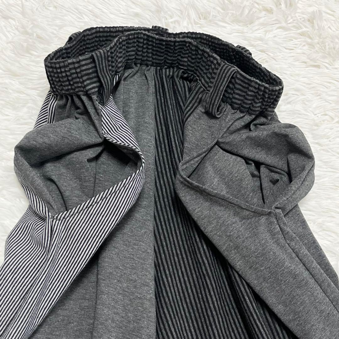 美品　萌　モユル　MOYURU サルエルパンツ　ストライプ　センソユニコ