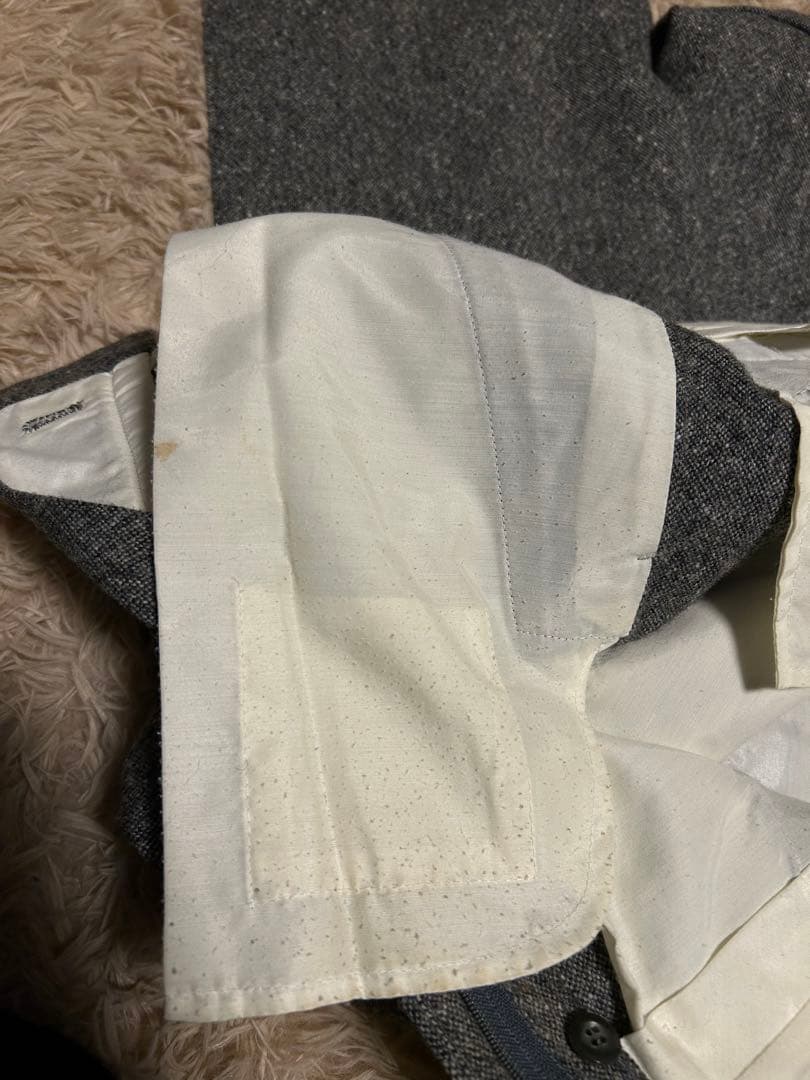 ブルックスブラザーズ　ツイードスラックス　ネップ　ライトグレー